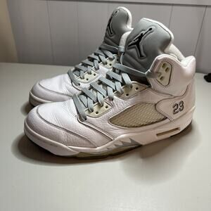 Size 9 - Air Jordan 5 Retro 2015 White Metallic